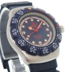 TAG Heuer Formula 1 370.508 Stainless Steel Rubber Navy Quartz Wristwatch 1911 HEUER - Image 5