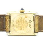 CARTIER Must Tank Vermeil Gold Plated Quartz Ladies Watch 5057001 - Image 6
