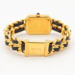 Chanel CHANEL PremiÃ¨re S Watch, Gold Plated (GP), Leather Strap, Women's, Black, H0001 - Image 5