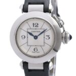 CARTIER Miss Pasha Steel Leather Quartz Ladies W3140025