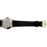 Omega De Ville Watch f-25030 Gold Black Women's SS Leather Manual Winding OMEGA Dial Analog Stainless Steel - Image 5