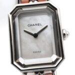 Chanel PremiÃ¨re Rock Limited Edition (1200 pieces worldwide) Stainless Steel Leather Strap Wo White with Shell H6359 - Image 3