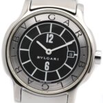 Bulgari BVLGARI Solo Tempo Stainless Steel Wo Black ST29S - Image 3
