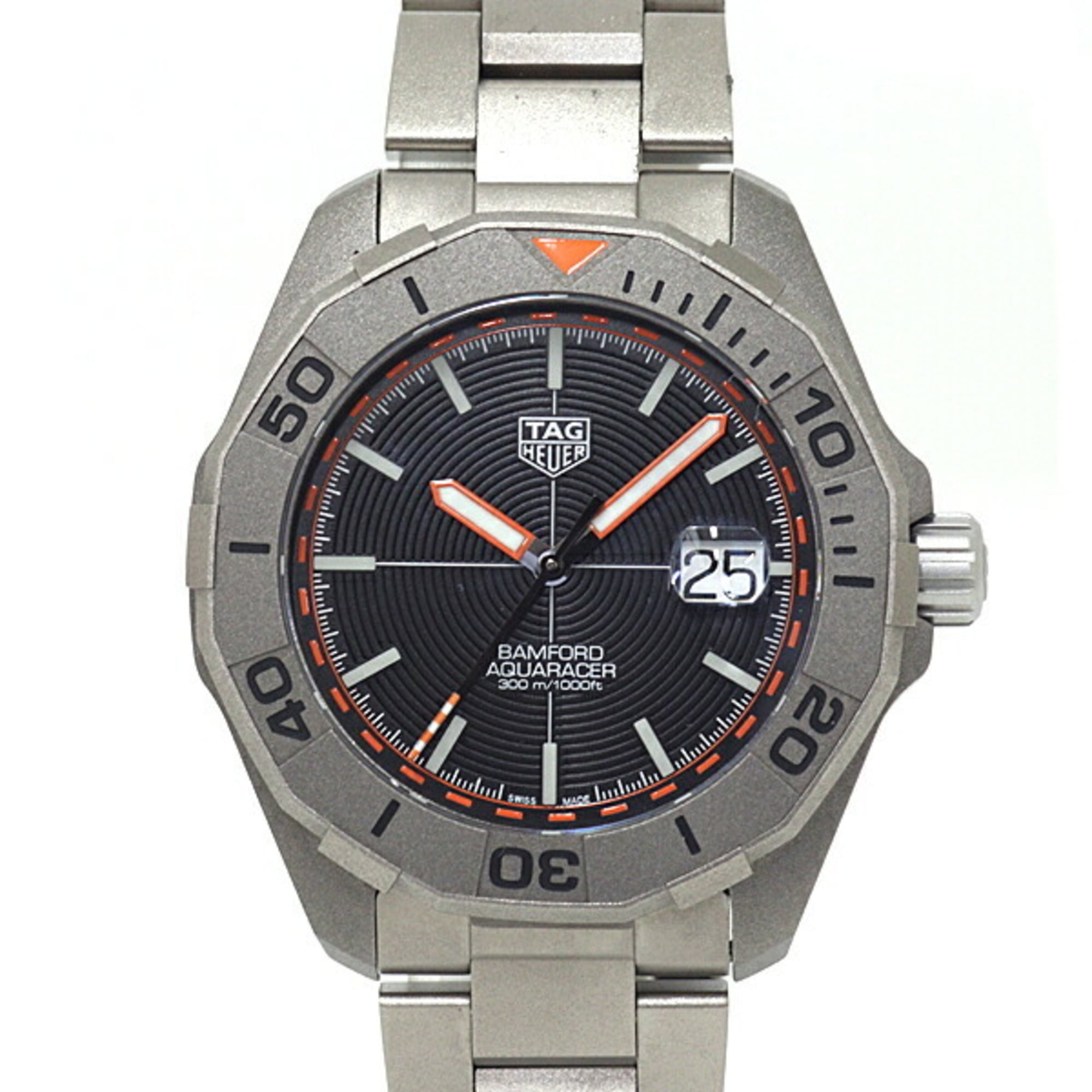2000_1bb90948-ea36-4c07-816a-da97a77fe6a5.jpg TAG Heuer Aquaracer Date x Bamford Limited Edition WAY208F, Black Dial, Automatic Movement, Refurbished. - Image 1