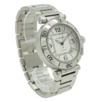 Cartier Pasha Seatimer, silver dial, automatic transmission, men's watch, W31080M7 - Image 4