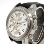 HERMES CP1.910 Clipper Chrono Automatic Chronograph Date Wrist SS Silver - Image 3