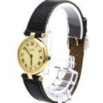CARTIER Must Vendome Vermeil Gold Plated Quartz Ladies 590004 - Image 2