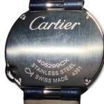 Cartier Ballon Bleu de watch, total weight 27.7g, stainless steel, genuine leather strap, diamonds, quartz movement, silver dial, W4BL0002 - Image 5