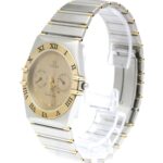 OMEGA Constellation Day Date 18K Gold Steel Quartz Mens 396.1070 - Image 2