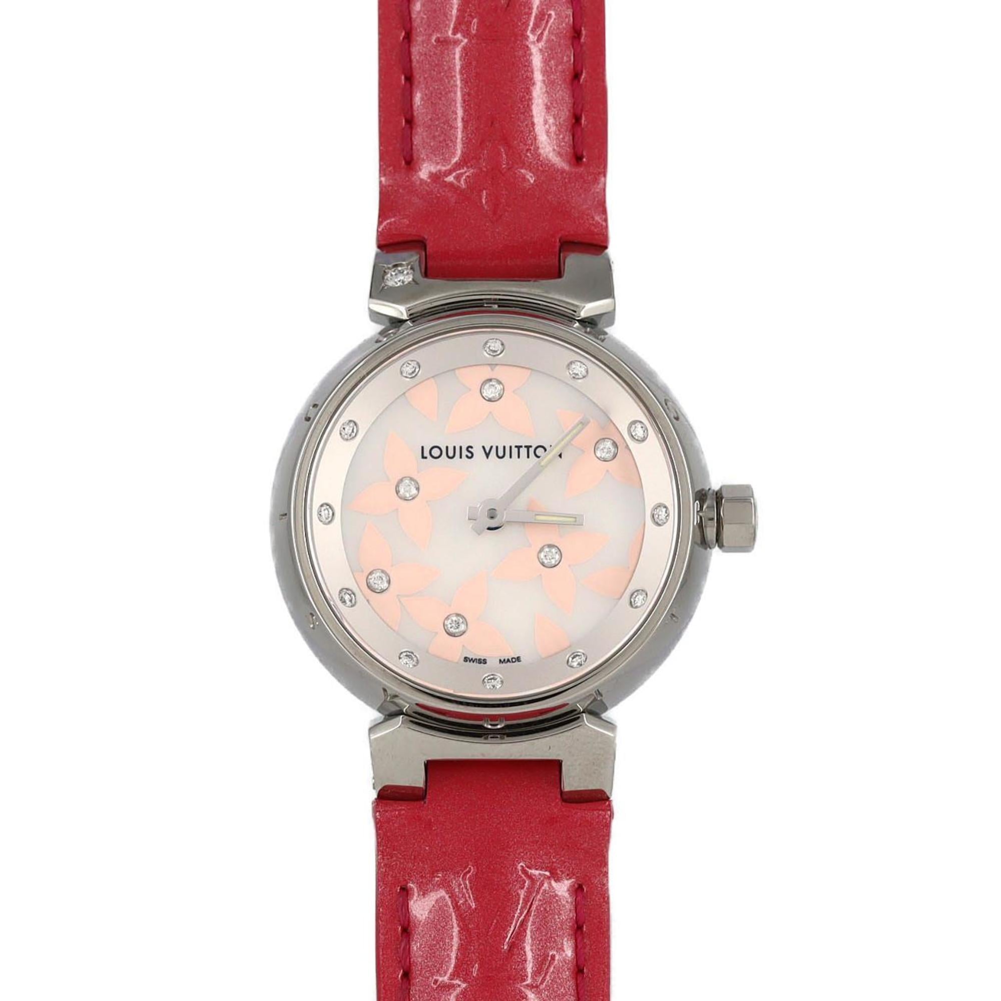 2000_1e006322-5949-4a40-9794-3fc67326cc28.jpg Louis Vuitton Tambour 12P Q121H Stainless Steel Quartz Watch - Image 1