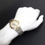 Omega Constellation Two-Tone 123 20 35 60 02 002 Boys' Date Silver 18KPG Quartz - Image 4