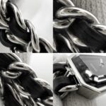 Chanel Ladies' Premiere L Battery-Powered Black Dial Stainless Steel Quartz Movement Silver/Black Strap. - Image 9