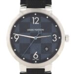 Louis Vuitton Tambour Slim Damier QA026 SS Quartz