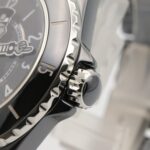 Chanel Mademoiselle J12 La Pausa Ceramic Men's Watch, Black, Model H7609 - Image 6