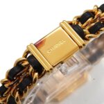 Chanel Premiere Large Size H0001 Wo Black Gold Quartz - Image 6