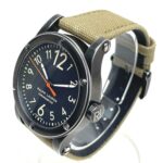 RALPH LAUREN Ralph Lauren Sporting Safari RL67 Chronometer Watch (RL0220900) with Stainless Steel Canvas Strap, Black/Khaki - Image 5