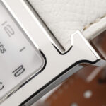 Hermes H- Double Tour Wrist Stainless Steel Leather Strap Wo White (HH1.520) - Image 9