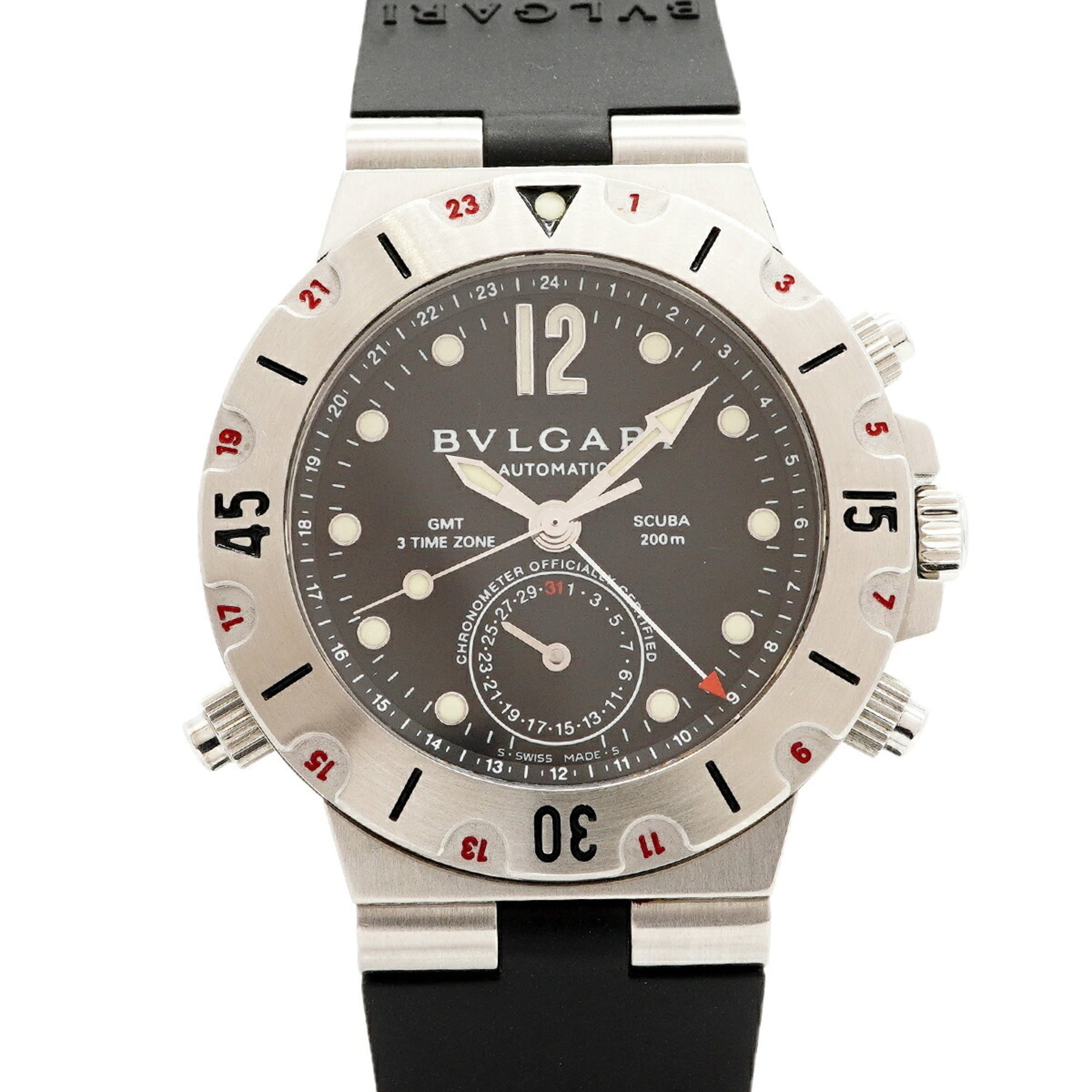 2000_239a32d3-0506-4f88-bb69-4c3dbbbd95b4.jpg Bulgari Diagono Scuba GMT SD38SGMT Black Dial - Image 1