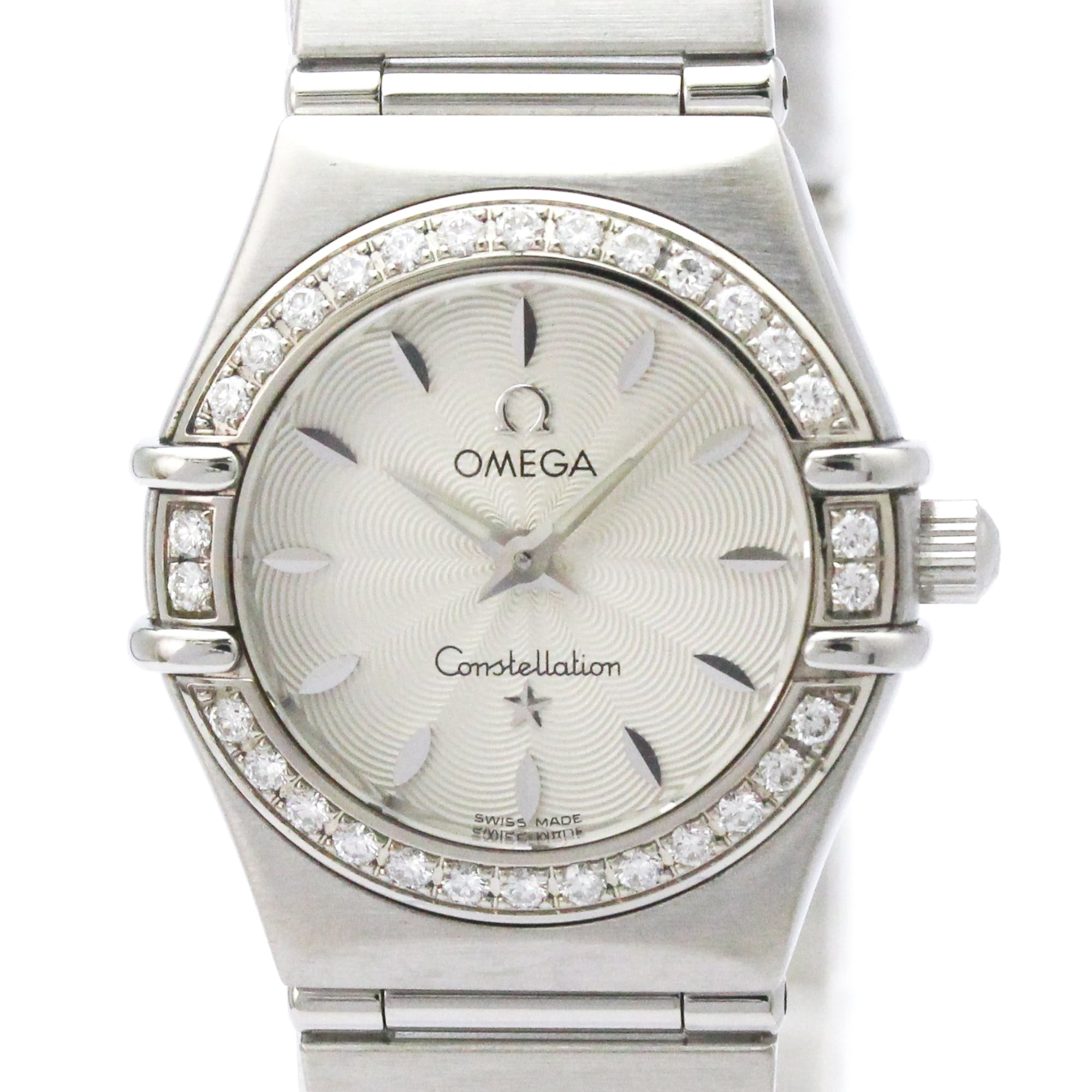 2000_23d5855e-7668-443e-b2a7-f2310cb138c5.jpg OMEGA Constellation Diamond MOP Dial Steel Quartz Ladies Watch 1466.31 - Image 1