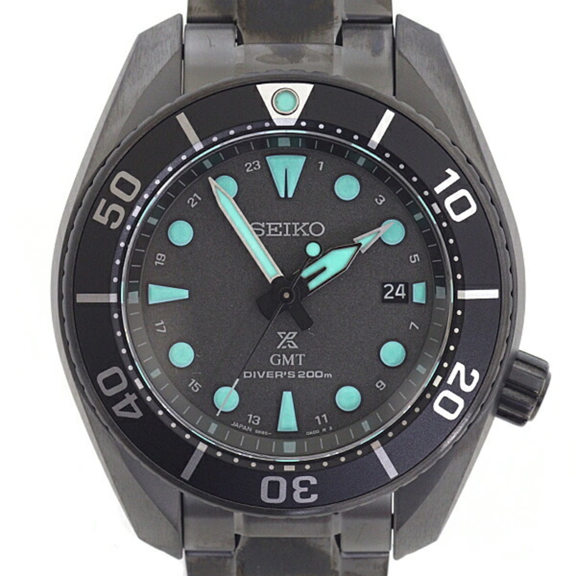 2000_23fa99fa-f117-41f4-8d5b-810e7ed4671f.jpg SEIKO Prospex Men's Watch Diver Scuba Solar SBPK007 The Black Series Night Vision Unused - Image 1