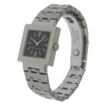 Bulgari BVLGARI Quadlard Watch SQ22SS Stainless Steel Black Quartz Analog Dial Women's - Image 2