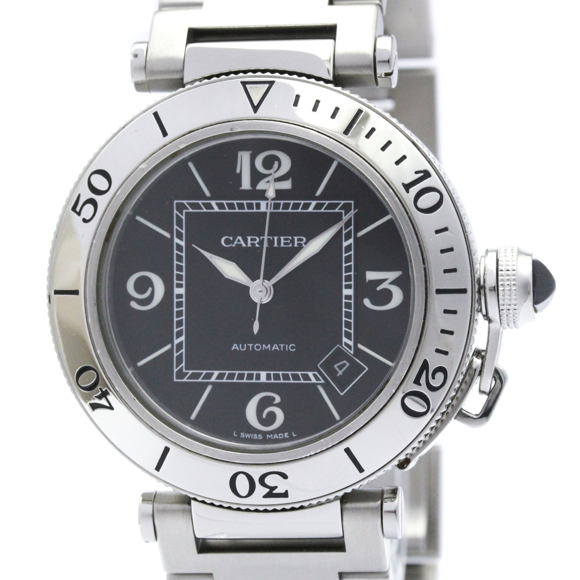 2000_2546b20f-f50c-4078-9cd1-f4e84b9d4216.jpg Cartier Pasha Seatimer Automatic Stainless Steel Dress/Formal W31077M7 - Image 1
