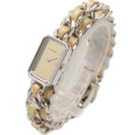 Chanel CHANEL PremiÃ¨re Rock Stainless Steel Leather Strap Ladies Gold Tone Mirror Finish H5583 - Image 2