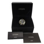 Citizen B036 S112052 Women's Watch, Black Dial, 3 Hands, 5 Diamonds, Stainless Steel, Leather Strap, Eco-Drive, Approx. 32mm - Image 7