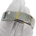 Bulgari BVLGARI Wo Brand: Tubogas 12-Diamond Quartz Movement 750YG (Yellow Gold) and 18K Stainless Steel (SS) Size L Bangle Round. (BB232T) - Image 5