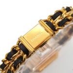 Chanel Premiere Large Size H0001 Wo Black Gold Quartz - Image 6