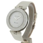 BVLGARI Bzero1 Watch, BZ35S/BZ35WLSL, Stainless Steel and Leather, Quartz Movement, Analog Display, White Dial, Women's - Image 2