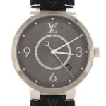 Louis Vuitton Tambour Slim Monogram Q1DM0 SS Quartz Watch