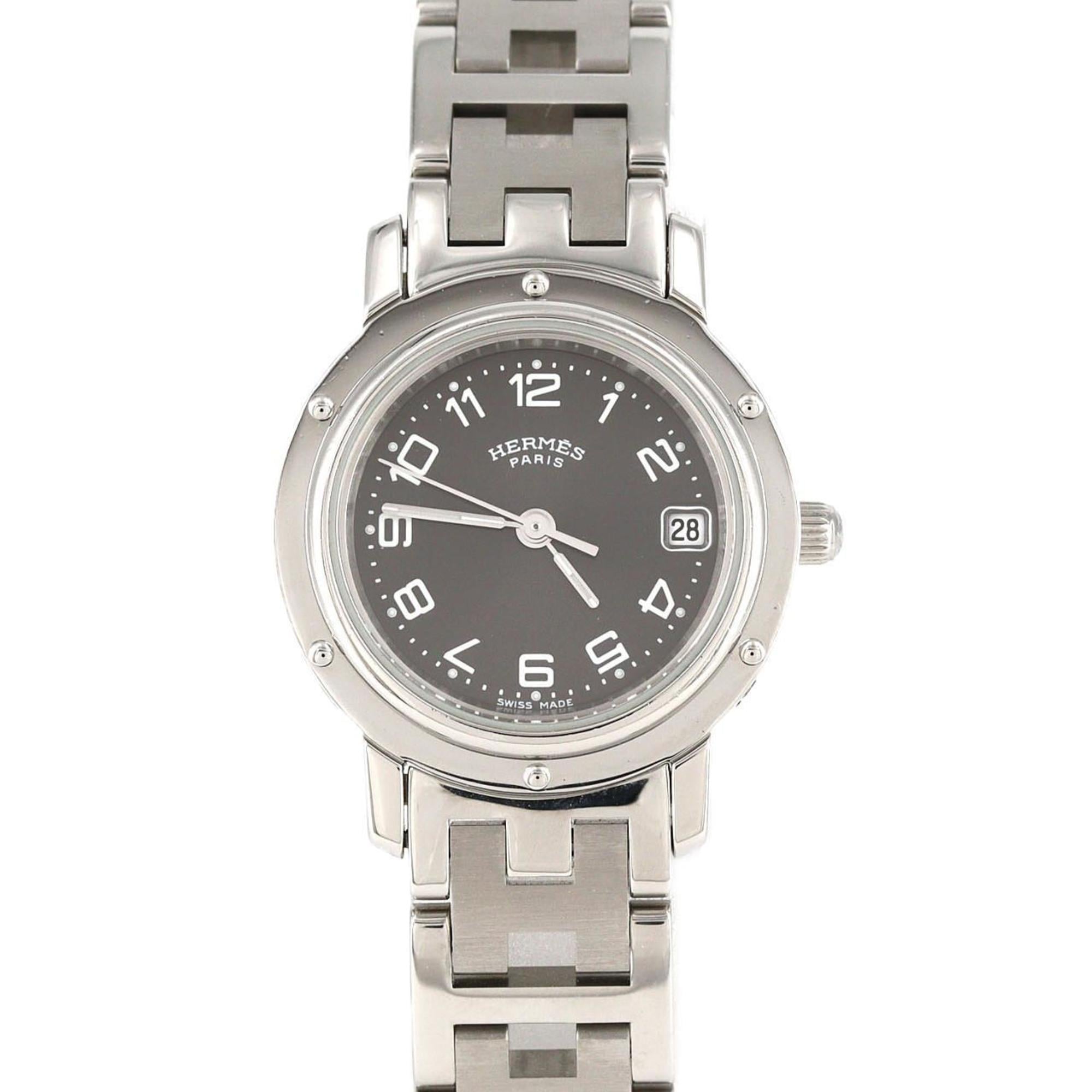 2000_2965ab48-a888-4112-8739-b2f1643d2ce7.jpg Hermès Clipper CL4.210 Stainless Steel Quartz Watch - Image 1