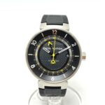 LOUIS VUITTON Q8D30 Tambour Moon GMT Automatic Stainless Steel Silver