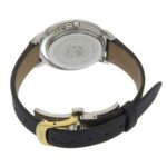 Citizen B036 S112052 Women's Watch, Black Dial, 3 Hands, 5 Diamonds, Stainless Steel, Leather Strap, Eco-Drive, Approx. 32mm - Image 3
