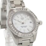 TAG Heuer Aquaracer Diamond Bezel WBD1413.BA0741 Stainless Steel White Shell Dial Quartz Watch 0235 HEUER - Image 3