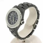 Chanel J12 33mm H0949 Genuine Diamond Bezel Ladies' Black Ceramic Date Quartz - Image 2