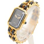 Chanel CHANEL PremiÃ¨re M Watch, Gold Plated Leather, Women's, Black, H0001 - Image 2