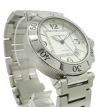 Cartier Pasha Seatimer, silver dial, automatic transmission, men's watch, W31080M7 - Image 6