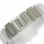 Cartier Tank Francaise SM WE1002S3 Ladies' Watch, Diamond Bezel, Ivory, 18K White Gold, Quartz. - Image 6