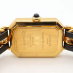 Chanel CHANEL PremiÃ¨re XL Watch, Gold Plated (GP), Leather Strap, Women's, Black, H0001 - Image 6