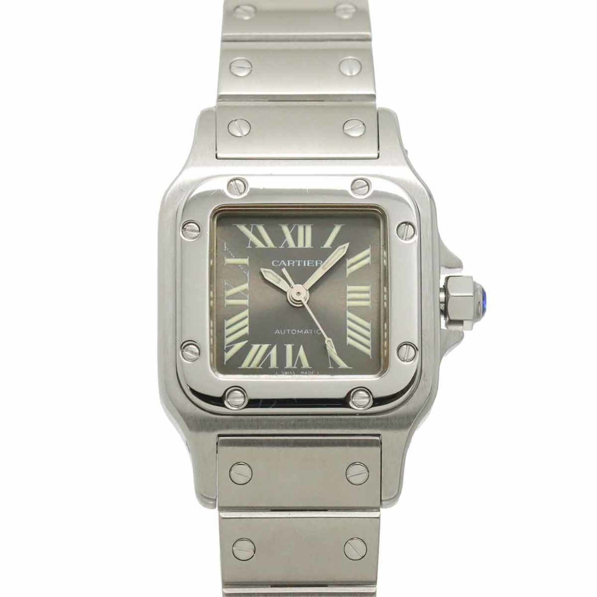 2000_2bc5612b-b4d9-48a8-8cb4-1ef167cd5b4f.jpg Cartier Santos Galbee SM W20066D6 Women's Watch Asia Limited Edition Gray Automatic - Image 1