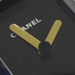 Chanel CHANEL Women's Watch Brand Premiere Quartz QZ GP Leather L Size H0001 Square Gold Black - Image 8