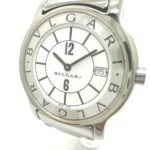 BVLGARI ST35S Solotempo Quartz Date Stainless Steel Silver - Image 5