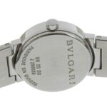 BVLGARI Watch BB23SS Stainless Steel Quartz Analog Display Black Dial Women's - Image 6