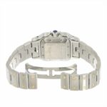 Cartier Santos Galbee SM Two-Tone W20045C4 20th Anniversary Limited Edition Ladies' Date Silver GuillochÃ© Yellow Gold Automatic Movement. - Image 4