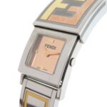 Fendi Secret 2 Time Zone 5500L Stainless Steel Gold Quartz Watch 1915 FENDI - Image 3