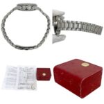Omega Speedmaster Triple Calendar Watch, Cream White Silver, 3523.30, Chronograph, Automatic Winding, Stainless Steel. - Image 4