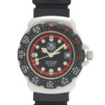 TAG Heuer Formula 1 374.508 Stainless Steel Rubber Black Dial Quartz Wristwatch 1910
