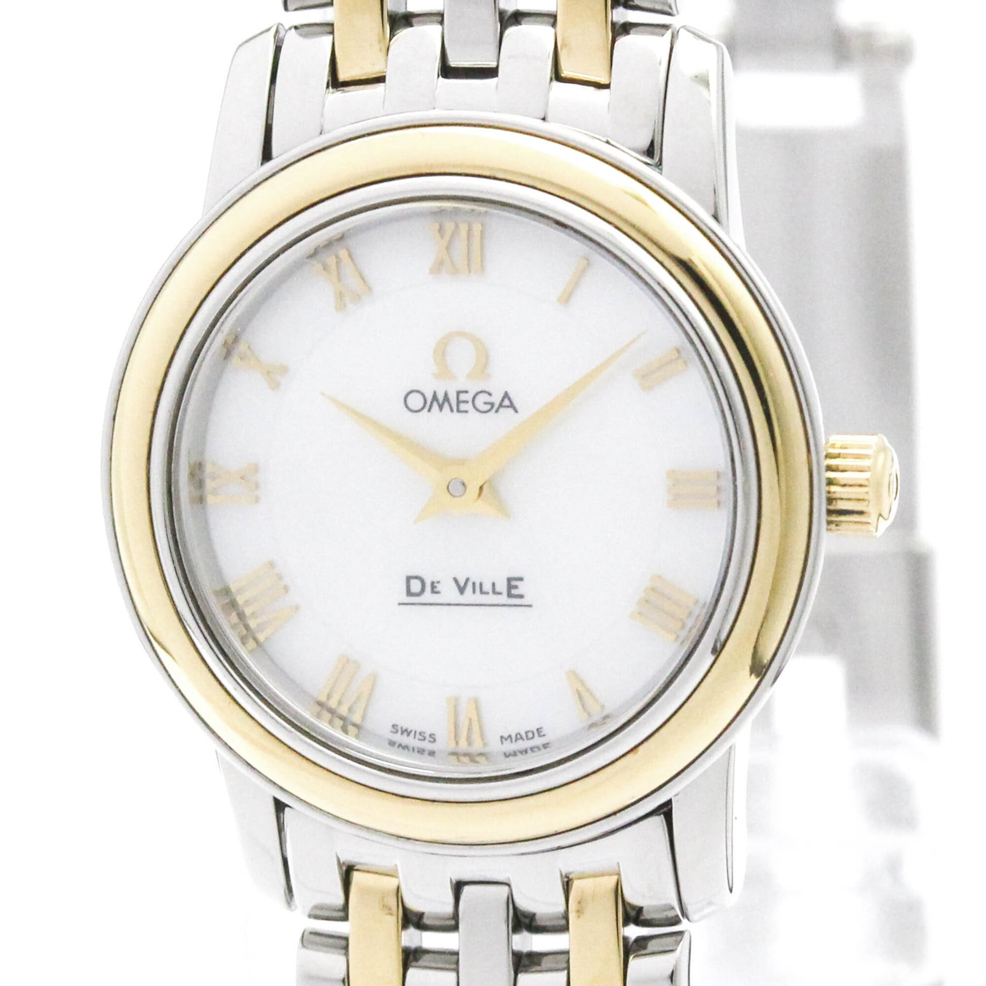 2000_32177754-c82d-4fa9-9a57-608ad5e5a625.jpg OMEGA De Ville Prestige MOP 18K Gold Steel Quartz Ladies Watch 424.20.24.60.05.001 - Image 1